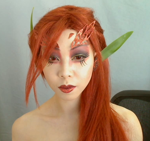 Zyra Cosplay Makeup Tutorial with Poison Ivy Influence